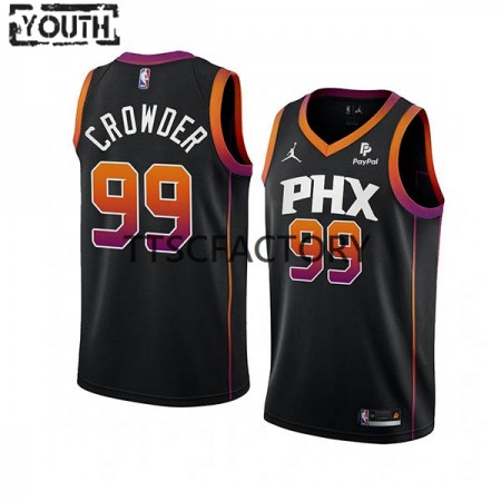 Maglia NBA Phoenix Suns Jae Crowder 99 Nike 2022-23 Statement Edition Nero Swingman - Bambino